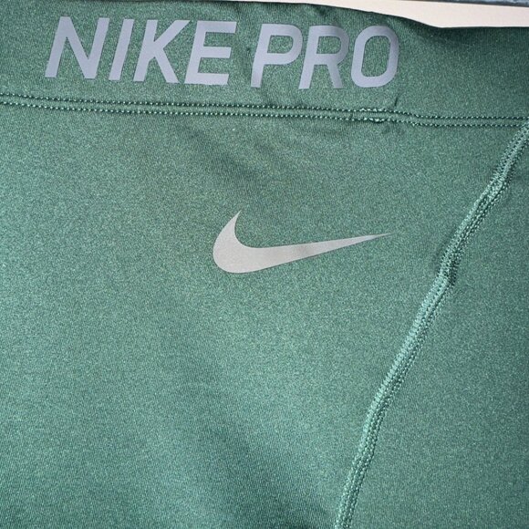 Nike Pro WNBA Team Issue Compression 8” Shorts Green Womens CW4244-323 NEW - Picture 7 of 14